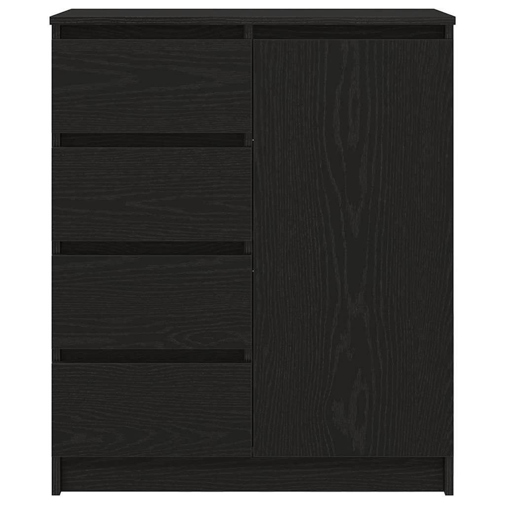 Buffet avec tiroirs chêne noir 71x35x84 cm bois d'ingénierie - XIOS