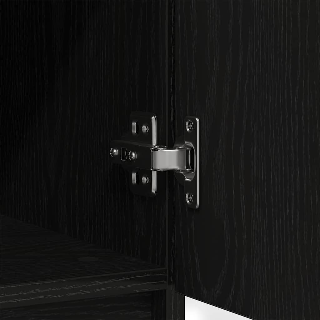 Buffet avec tiroirs chêne noir 71x35x84 cm bois d'ingénierie - XIOS