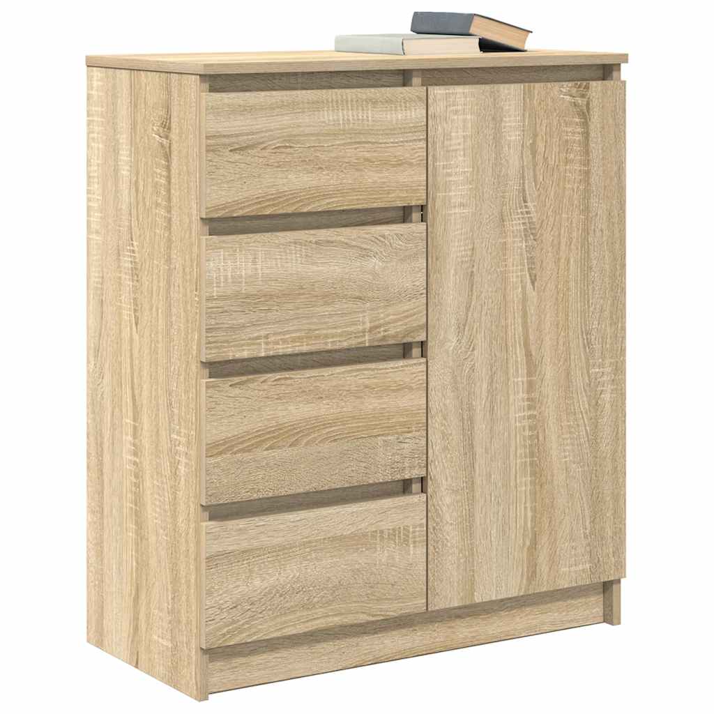Buffet avec tiroirs chêne sonoma 71x35x84 cm bois d'ingénierie - XIOS
