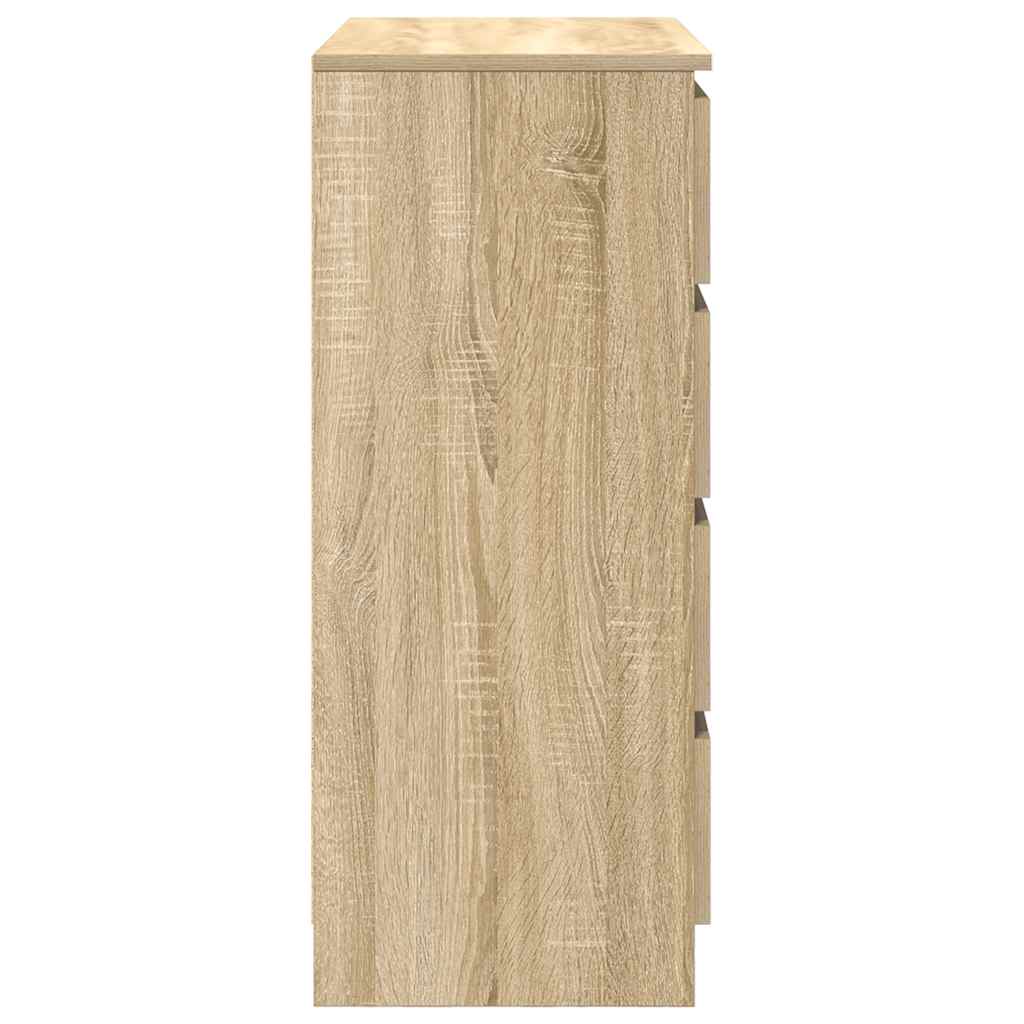 Buffet avec tiroirs chêne sonoma 71x35x84 cm bois d'ingénierie - XIOS