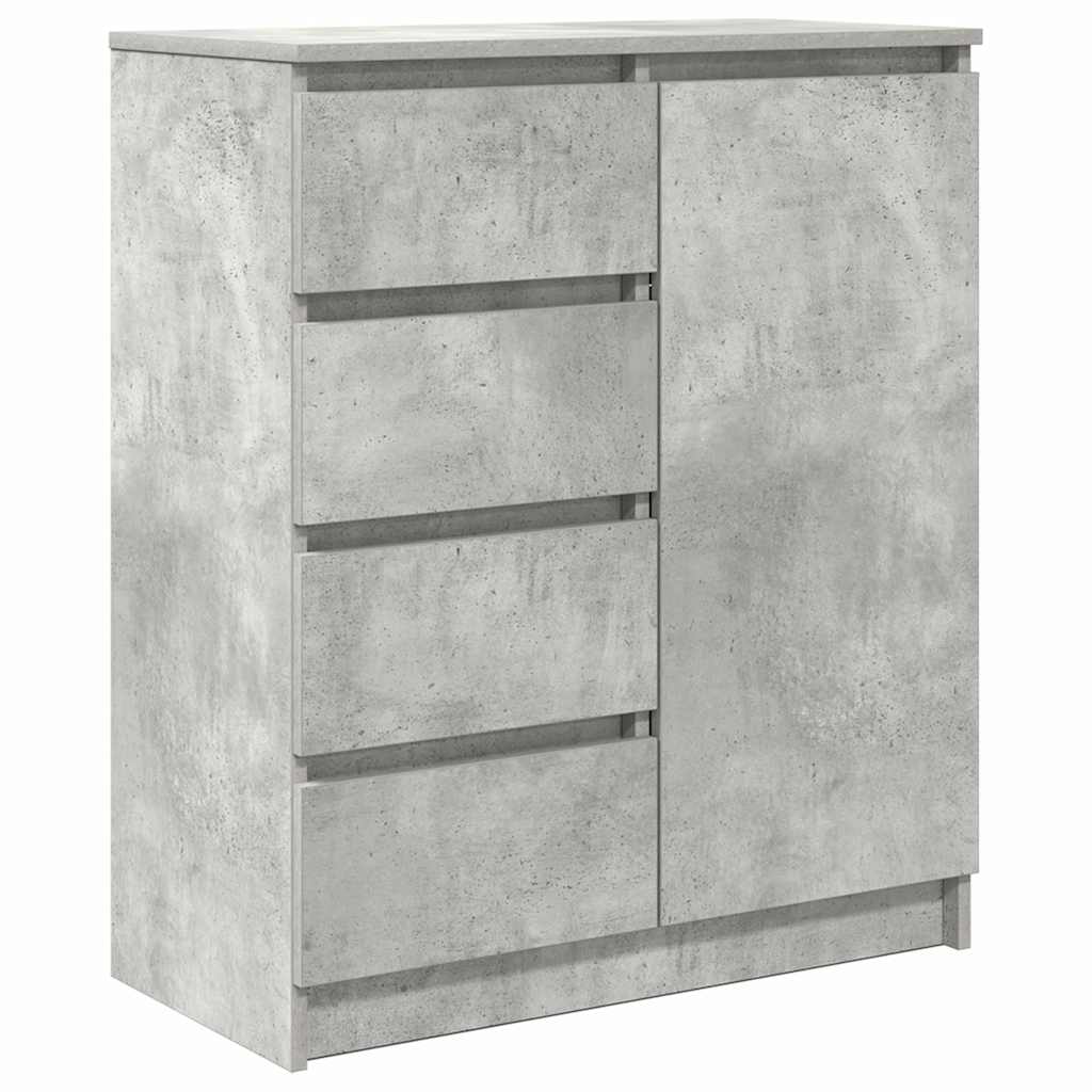 Buffet avec tiroirs gris béton 71x35x84 cm bois d'ingénierie - XIOS