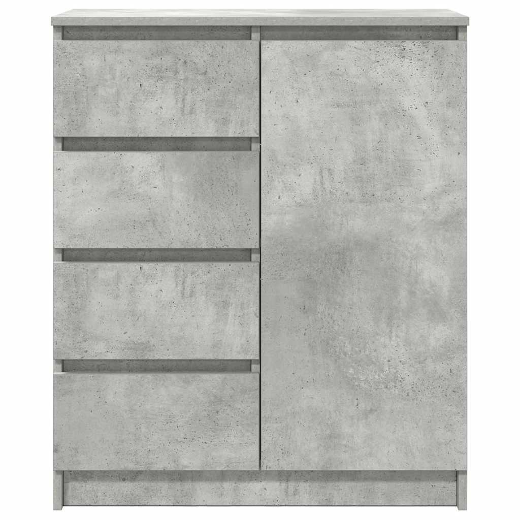Buffet avec tiroirs gris béton 71x35x84 cm bois d'ingénierie - XIOS