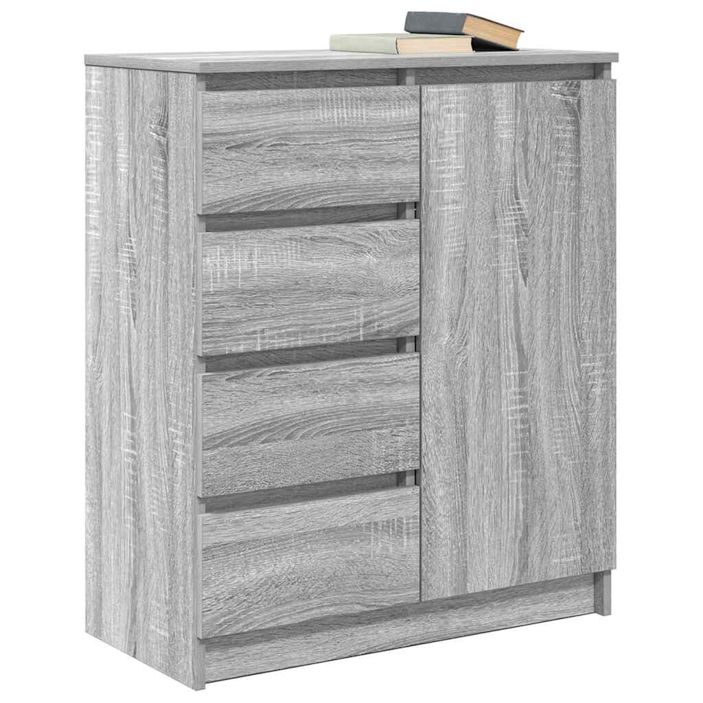 Buffet avec tiroirs sonoma gris 71x35x84 cm bois d'ingénierie - XIOS