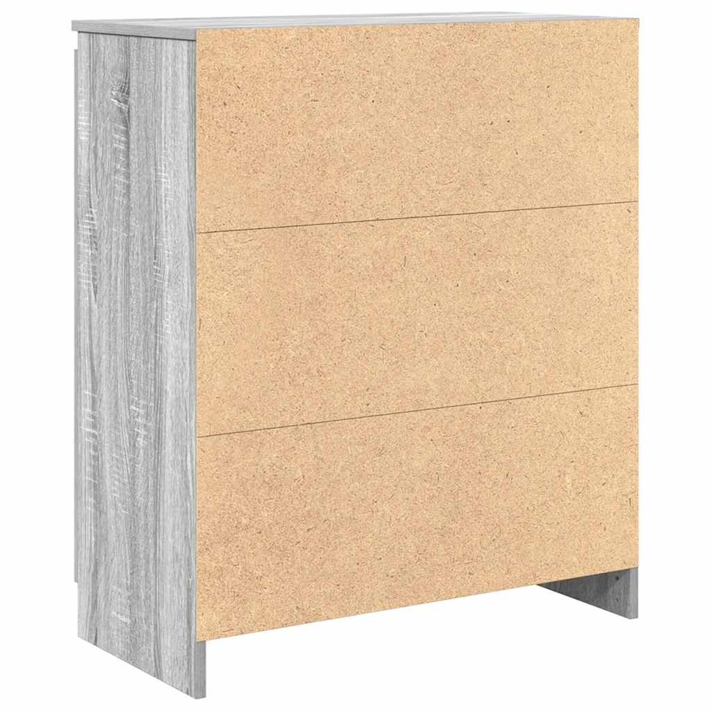 Buffet avec tiroirs sonoma gris 71x35x84 cm bois d'ingénierie - XIOS