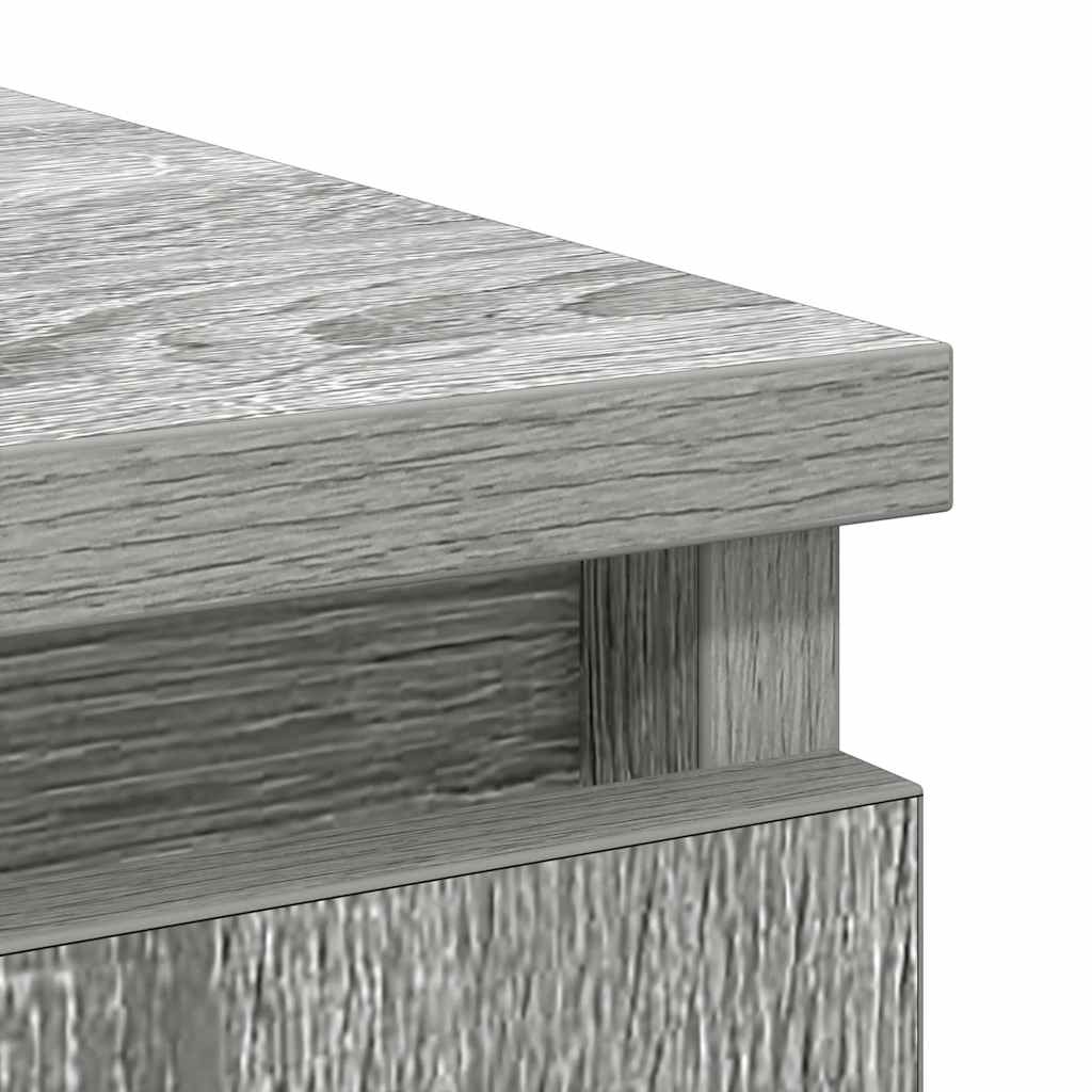 Buffet avec tiroirs sonoma gris 71x35x84 cm bois d'ingénierie - XIOS