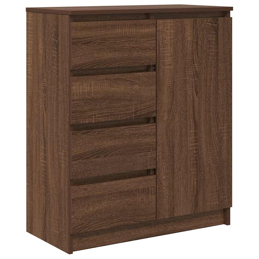 Buffet avec tiroirs chêne brun 71x35x84 cm bois d'ingénierie - XIOS
