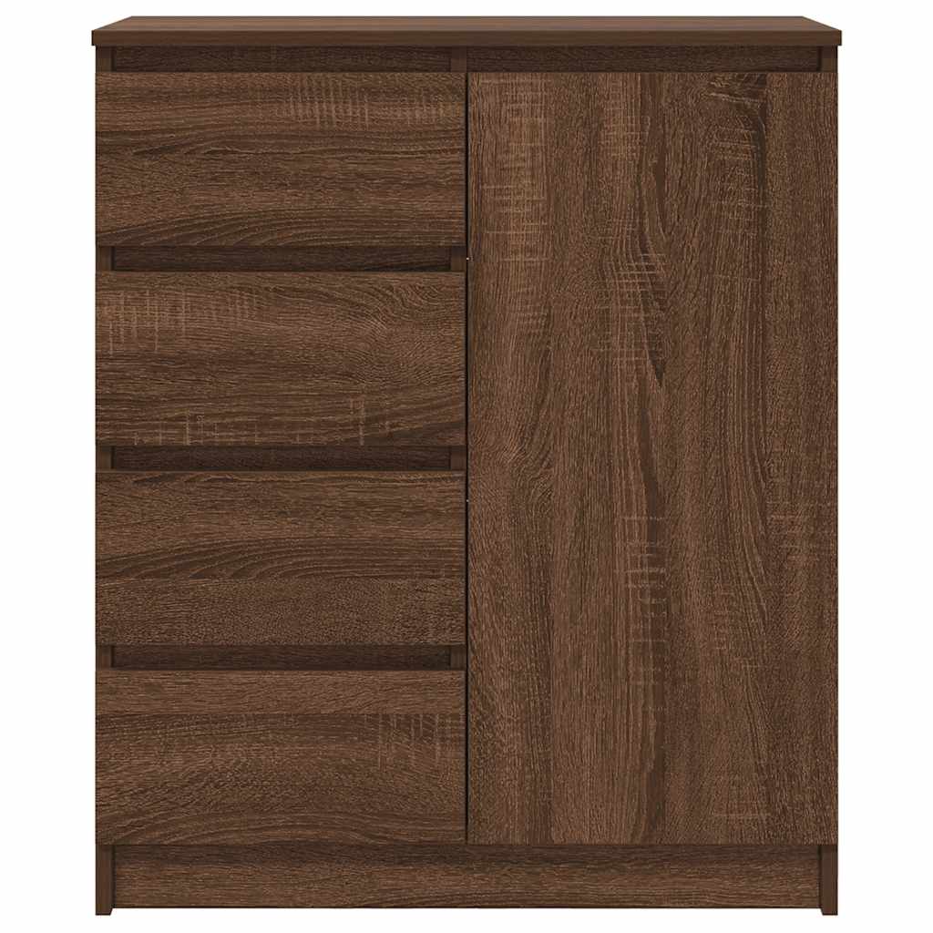 Buffet avec tiroirs chêne brun 71x35x84 cm bois d'ingénierie - XIOS