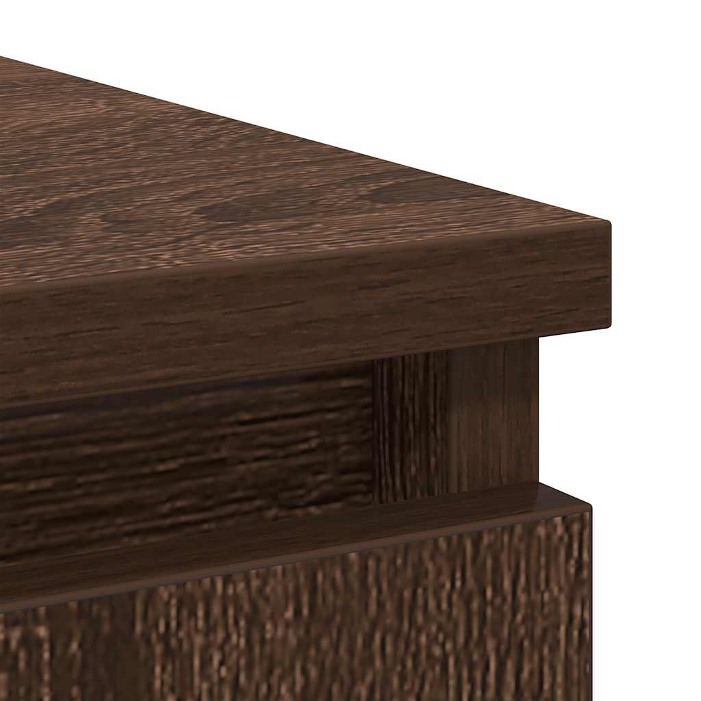 Buffet avec tiroirs chêne brun 71x35x84 cm bois d'ingénierie - XIOS