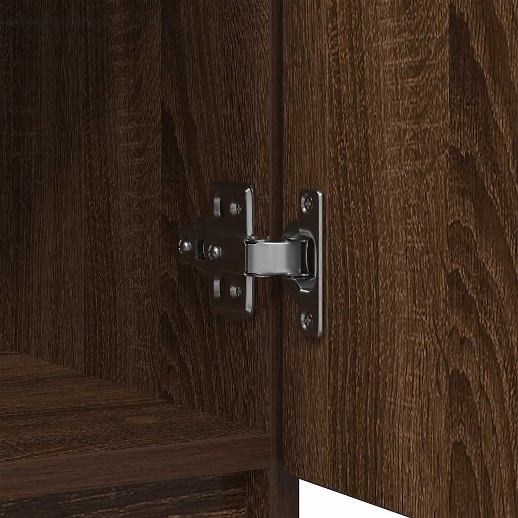 Buffet avec tiroirs chêne brun 71x35x84 cm bois d'ingénierie - XIOS