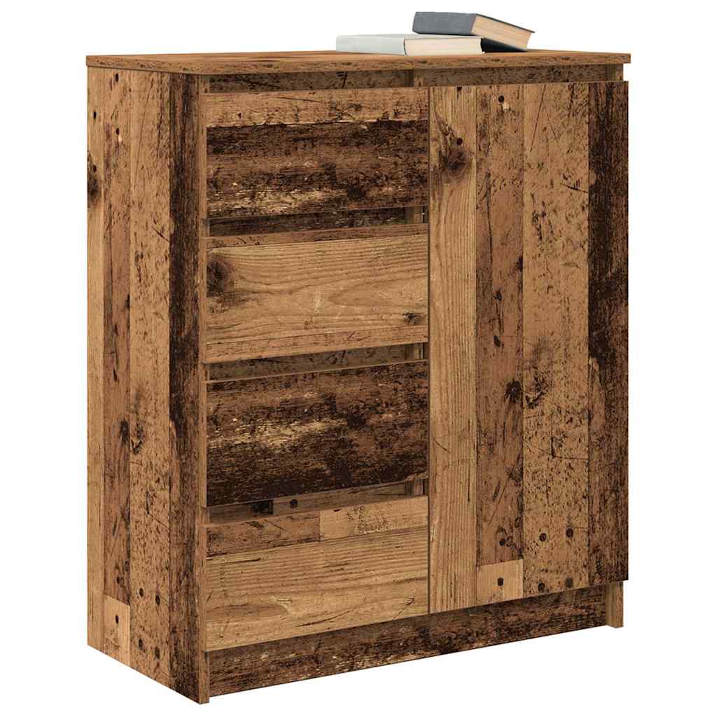 Buffet avec tiroirs vieux bois 71x35x84 cm bois d'ingénierie - XIOS