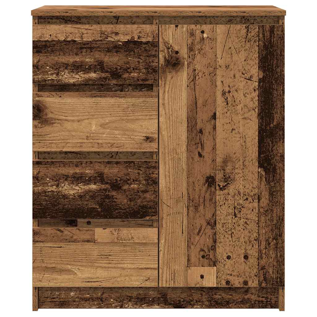Buffet avec tiroirs vieux bois 71x35x84 cm bois d'ingénierie - XIOS