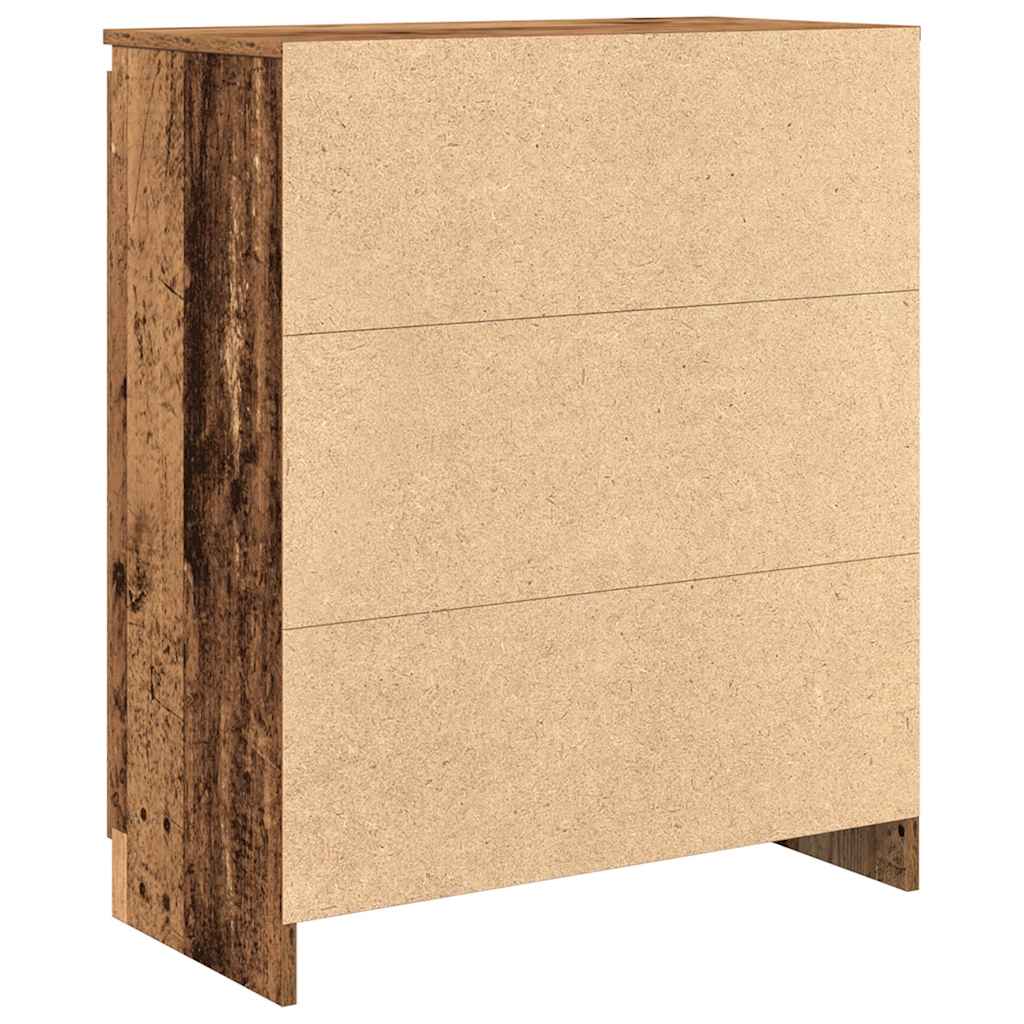 Buffet avec tiroirs vieux bois 71x35x84 cm bois d'ingénierie - XIOS