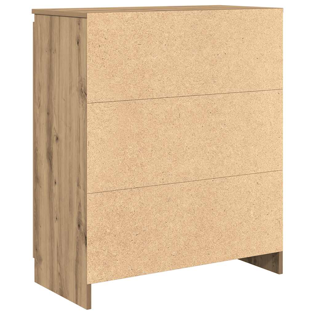 Buffet avec tiroirs chêne artisanal 71x35x84 cm bois ingénierie - XIOS