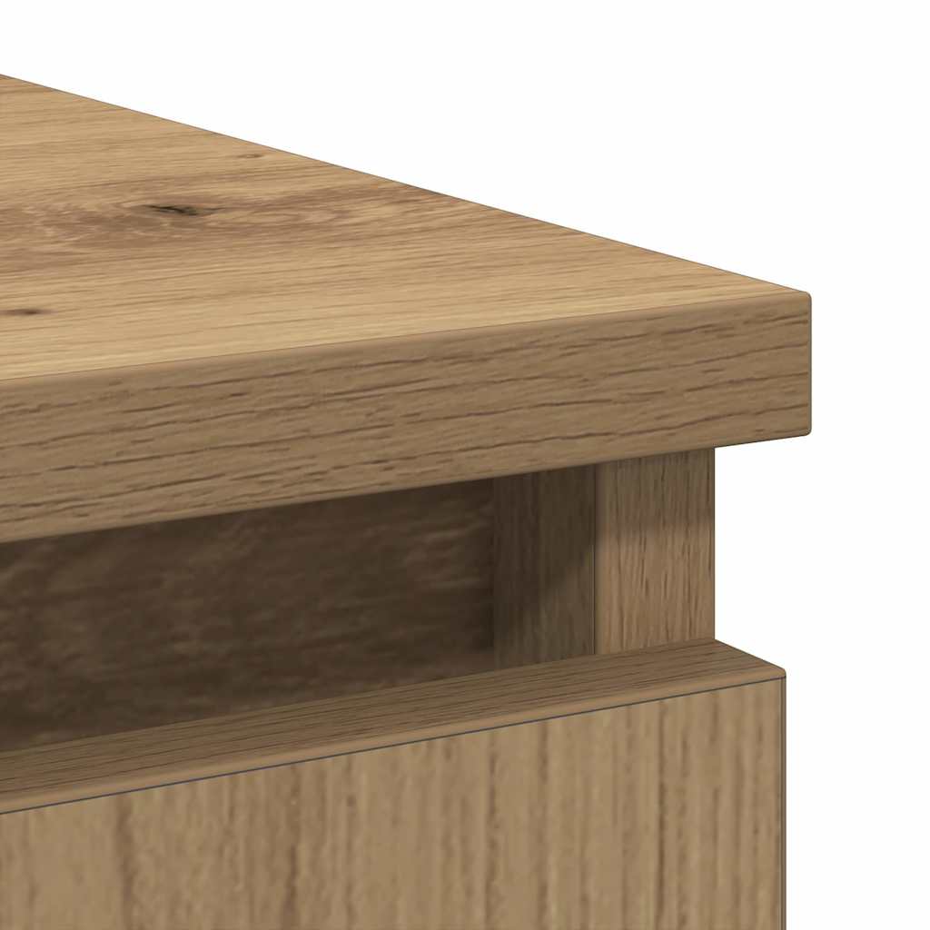 Buffet avec tiroirs chêne artisanal 71x35x84 cm bois ingénierie - XIOS