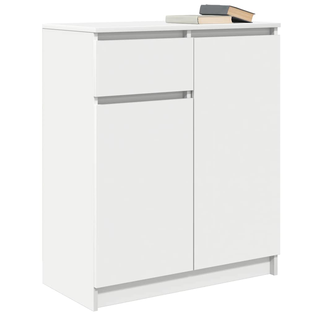 Buffet avec tiroir blanc 71x35x84 cm bois d'ingénierie - XIOS