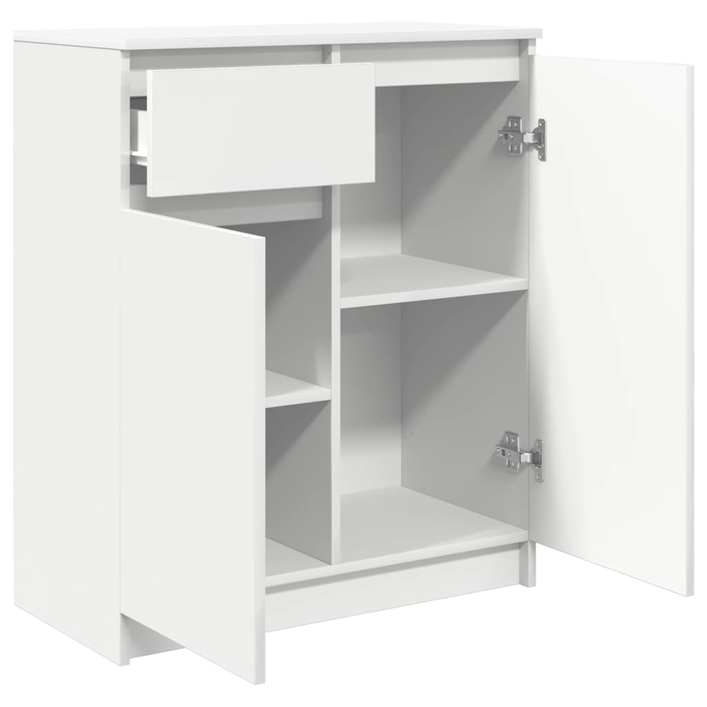 Buffet avec tiroir blanc 71x35x84 cm bois d'ingénierie - XIOS