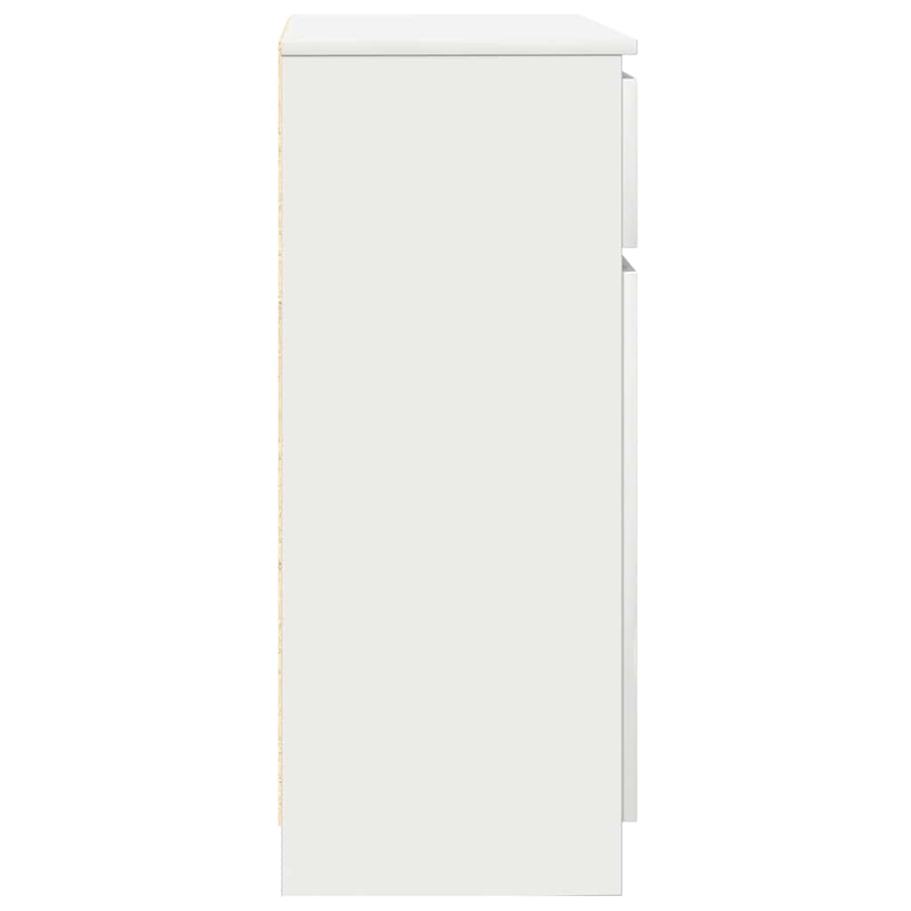 Buffet avec tiroir blanc 71x35x84 cm bois d'ingénierie - XIOS