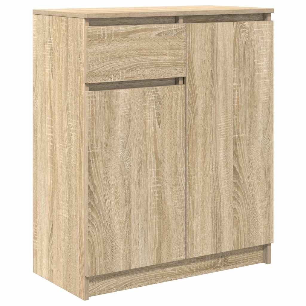 Buffet avec tiroir chêne sonoma 71x35x84 cm bois d'ingénierie - XIOS