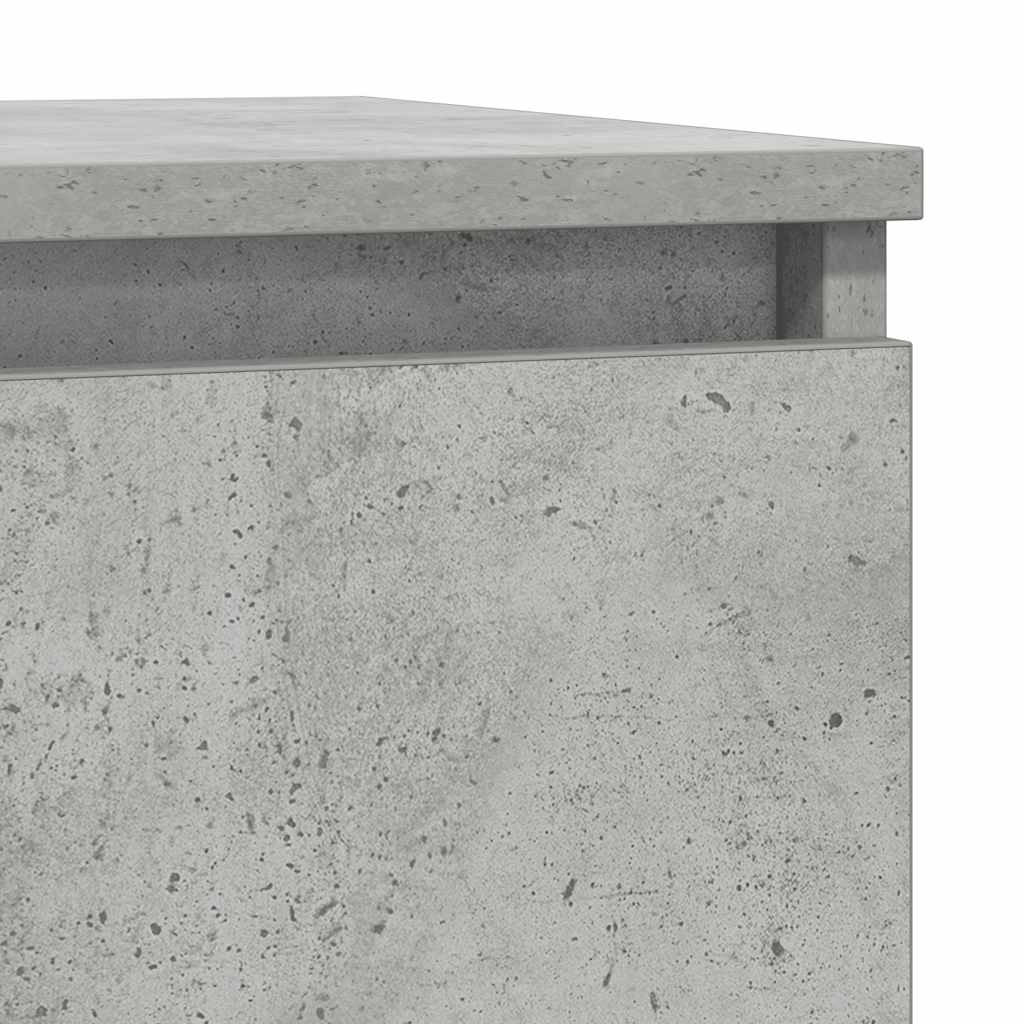 Buffet avec tiroir gris béton 71x35x84 cm bois d'ingénierie - XIOS