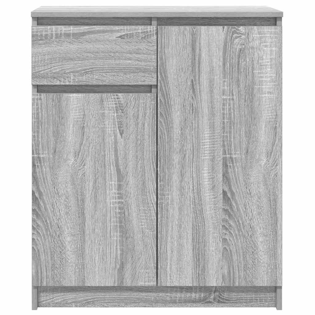 Buffet avec tiroir sonoma gris 71x35x84 cm bois d'ingénierie - XIOS