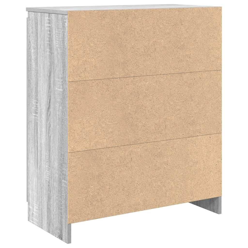 Buffet avec tiroir sonoma gris 71x35x84 cm bois d'ingénierie - XIOS