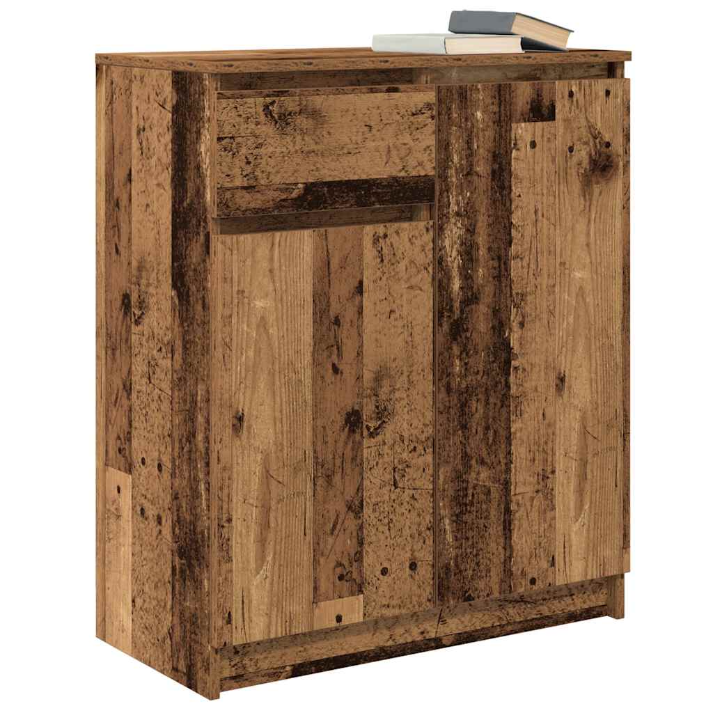 Buffet avec tiroir vieux bois 71x35x84 cm bois d'ingénierie - XIOS