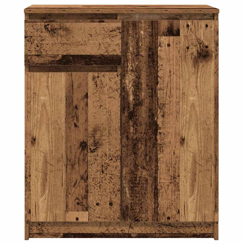 Buffet avec tiroir vieux bois 71x35x84 cm bois d'ingénierie - XIOS
