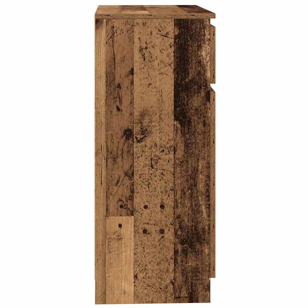 Buffet avec tiroir vieux bois 71x35x84 cm bois d'ingénierie - XIOS