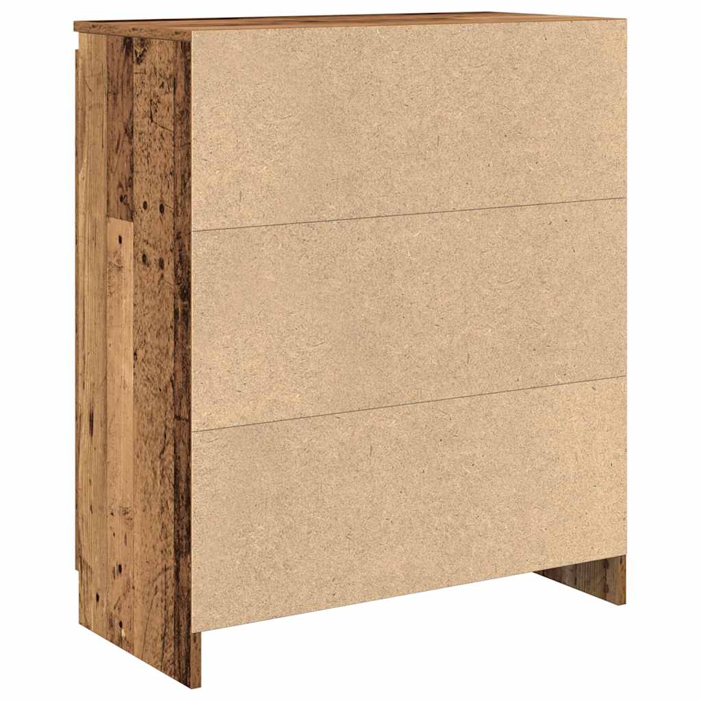 Buffet avec tiroir vieux bois 71x35x84 cm bois d'ingénierie - XIOS
