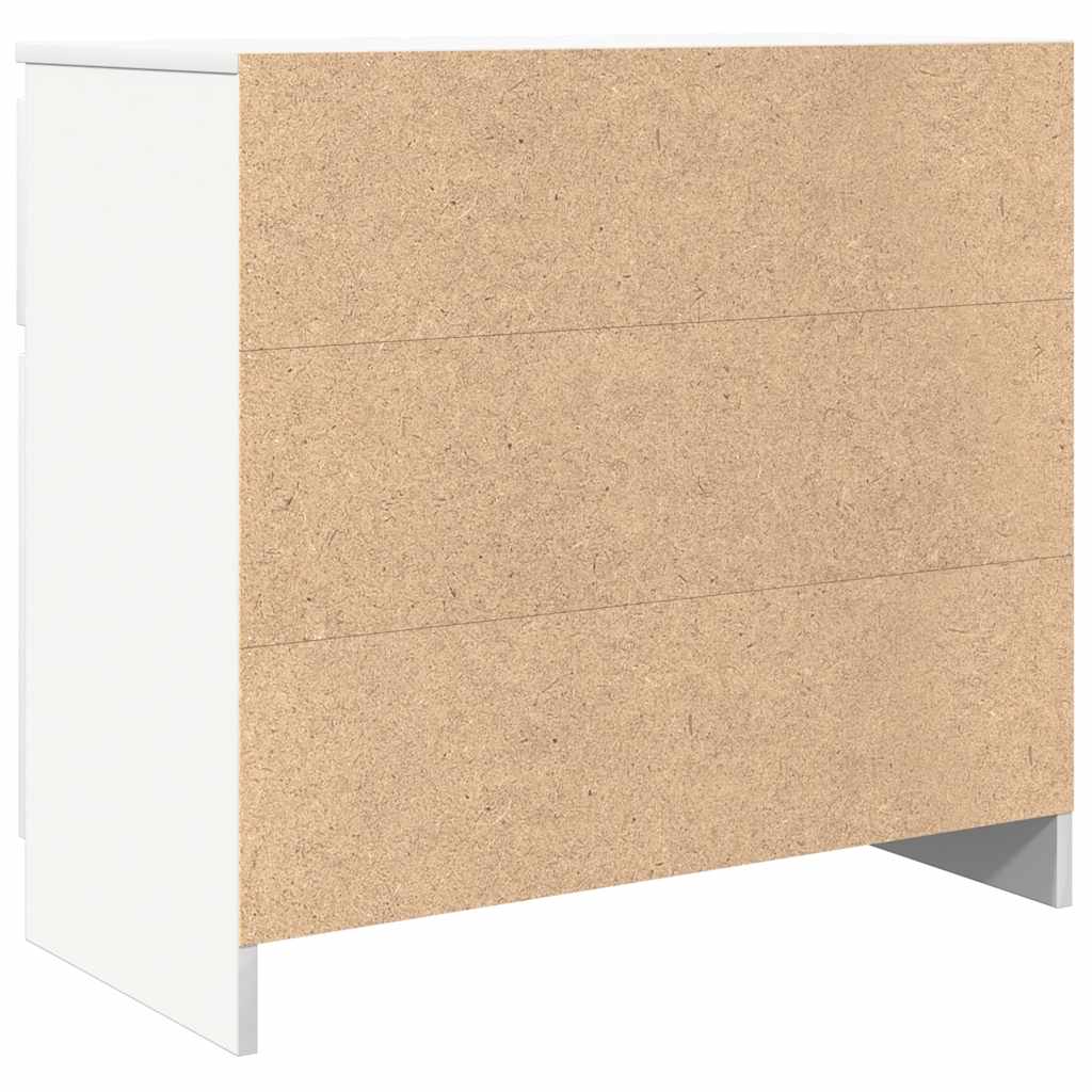 Buffet avec tiroir blanc 71x35x65 cm bois d'ingénierie - XIOS