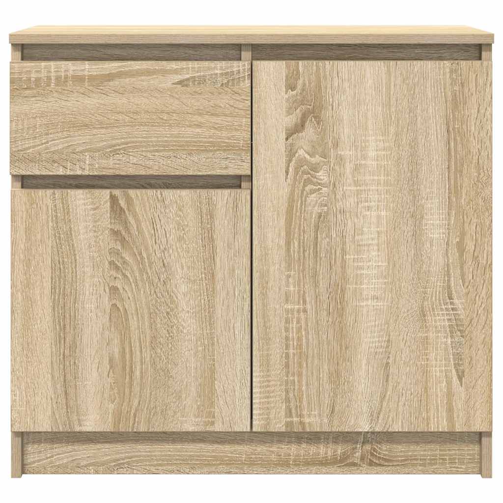 Buffet avec tiroir chêne sonoma 71x35x65 cm bois d'ingénierie - XIOS