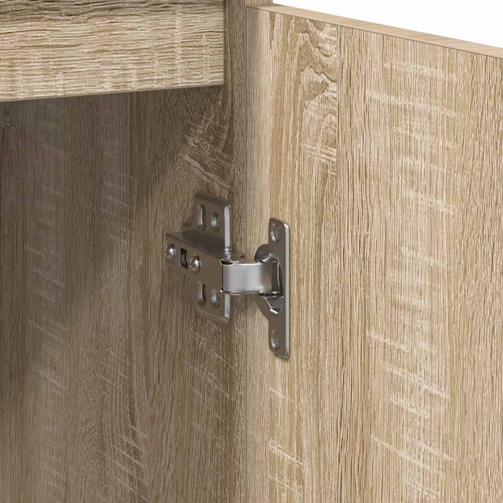Buffet avec tiroir chêne sonoma 71x35x65 cm bois d'ingénierie - XIOS