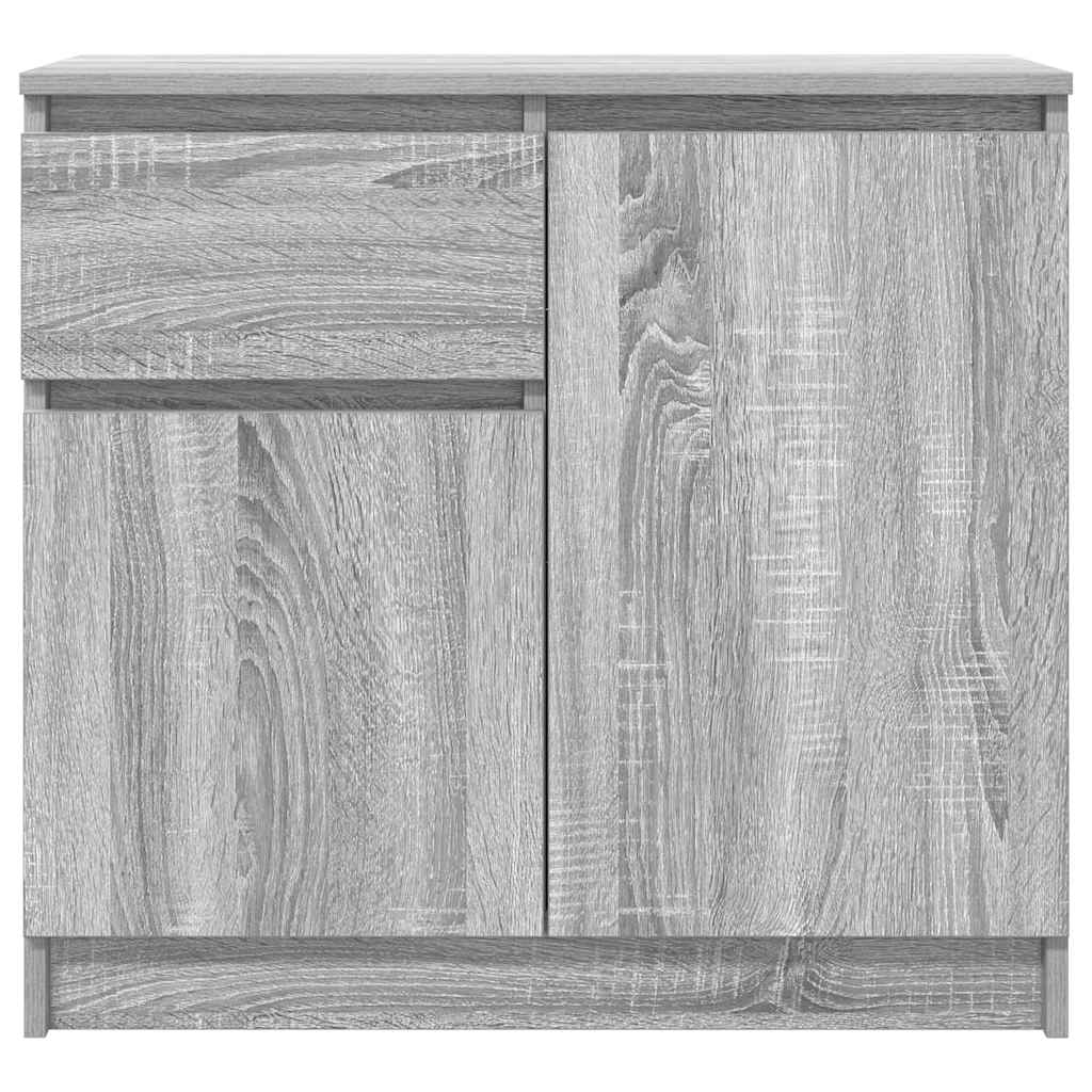 Buffet avec tiroir sonoma gris 71x35x65 cm bois d'ingénierie - XIOS