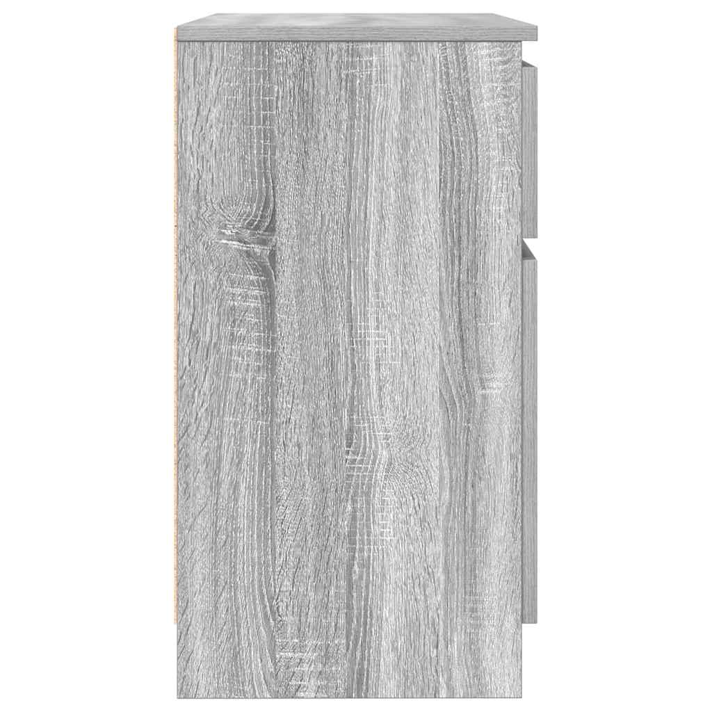 Buffet avec tiroir sonoma gris 71x35x65 cm bois d'ingénierie - XIOS