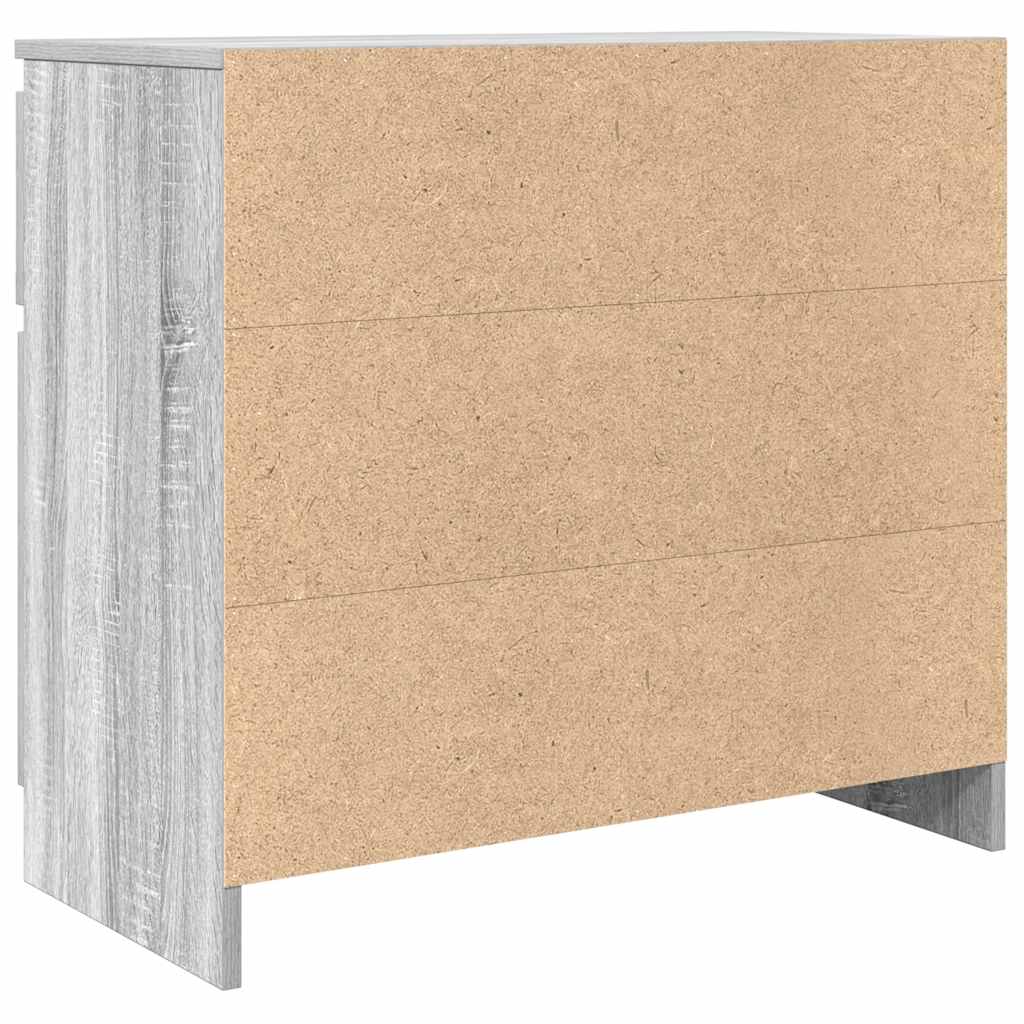 Buffet avec tiroir sonoma gris 71x35x65 cm bois d'ingénierie - XIOS