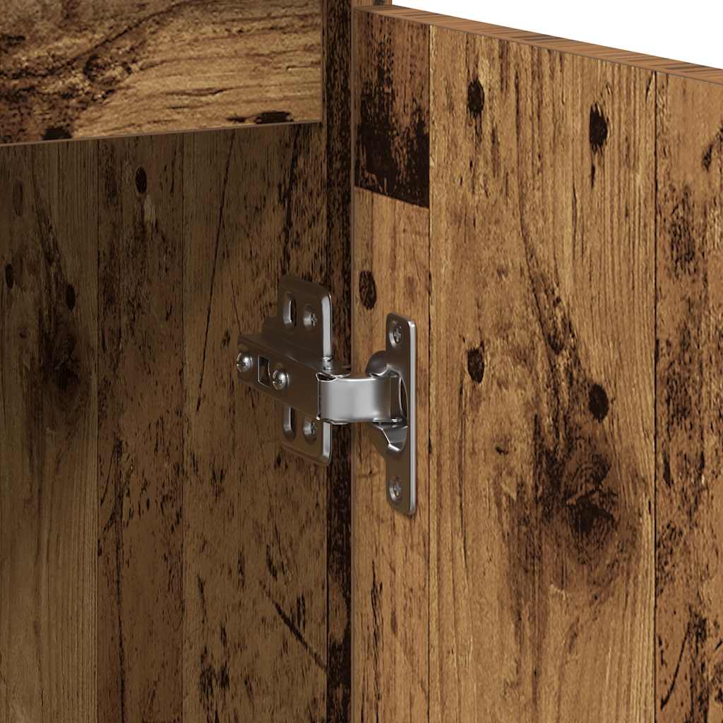 Buffet avec tiroir vieux bois 71x35x65 cm bois d'ingénierie - XIOS