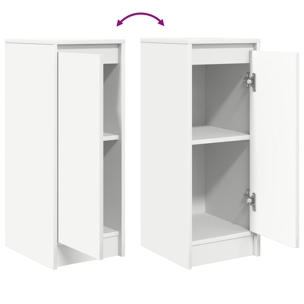 Buffet blanc 29,5x34x76 cm bois d'ingénierie - XIOS