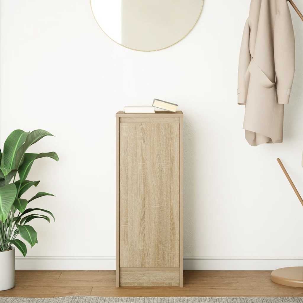 Buffet chêne sonoma 29,5x34x76 cm bois d'ingénierie - XIOS