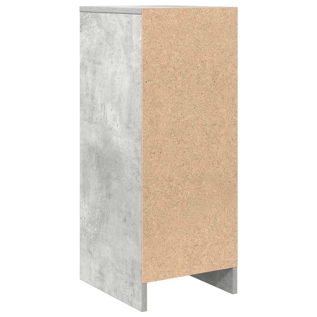 Buffet gris béton 29,5x34x76 cm bois d'ingénierie - XIOS