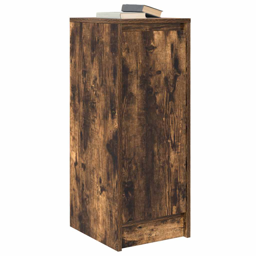 Buffet chêne fumé 29,5x34x76 cm bois d'ingénierie - XIOS