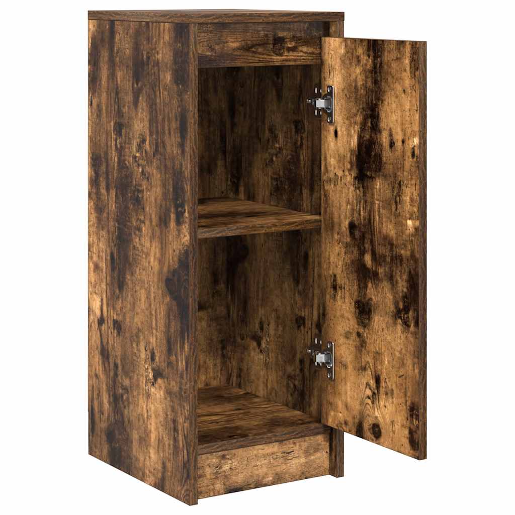Buffet chêne fumé 29,5x34x76 cm bois d'ingénierie - XIOS