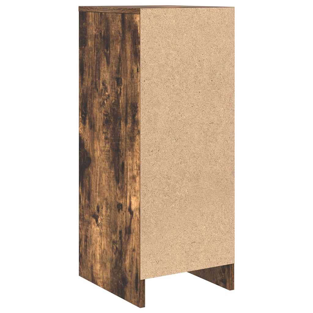 Buffet chêne fumé 29,5x34x76 cm bois d'ingénierie - XIOS