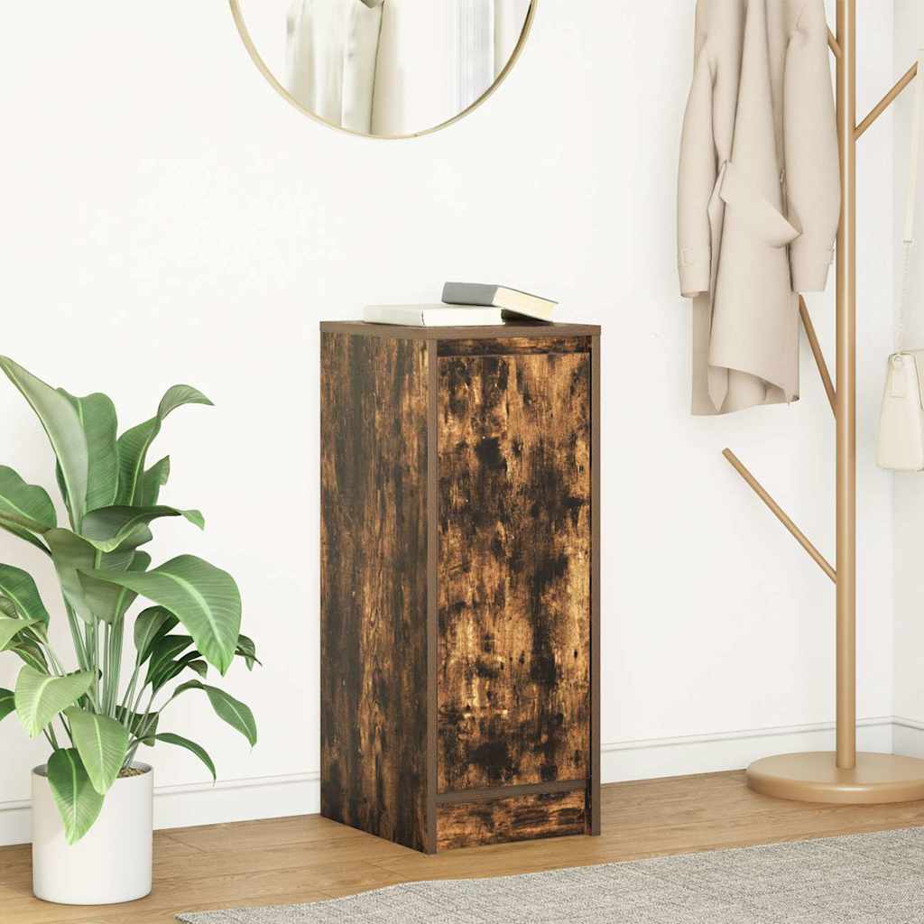 Buffet chêne fumé 29,5x34x76 cm bois d'ingénierie - XIOS