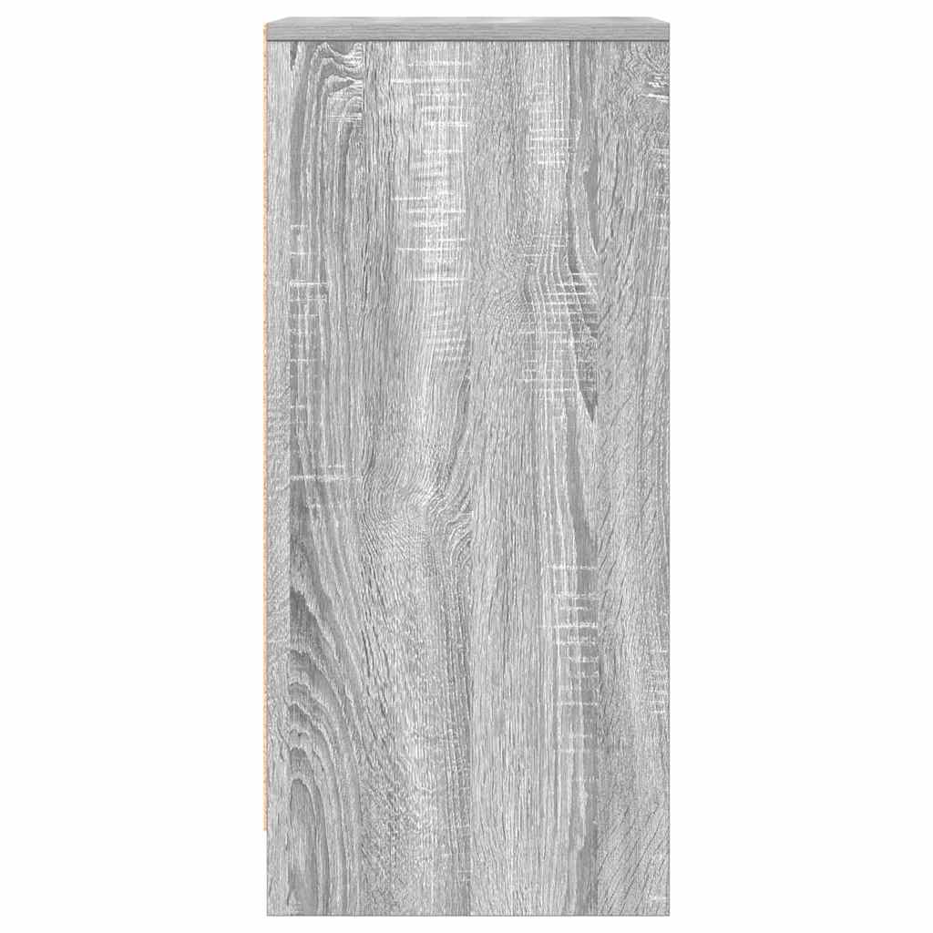 Buffet sonoma gris 29,5x34x76 cm bois d'ingénierie - XIOS