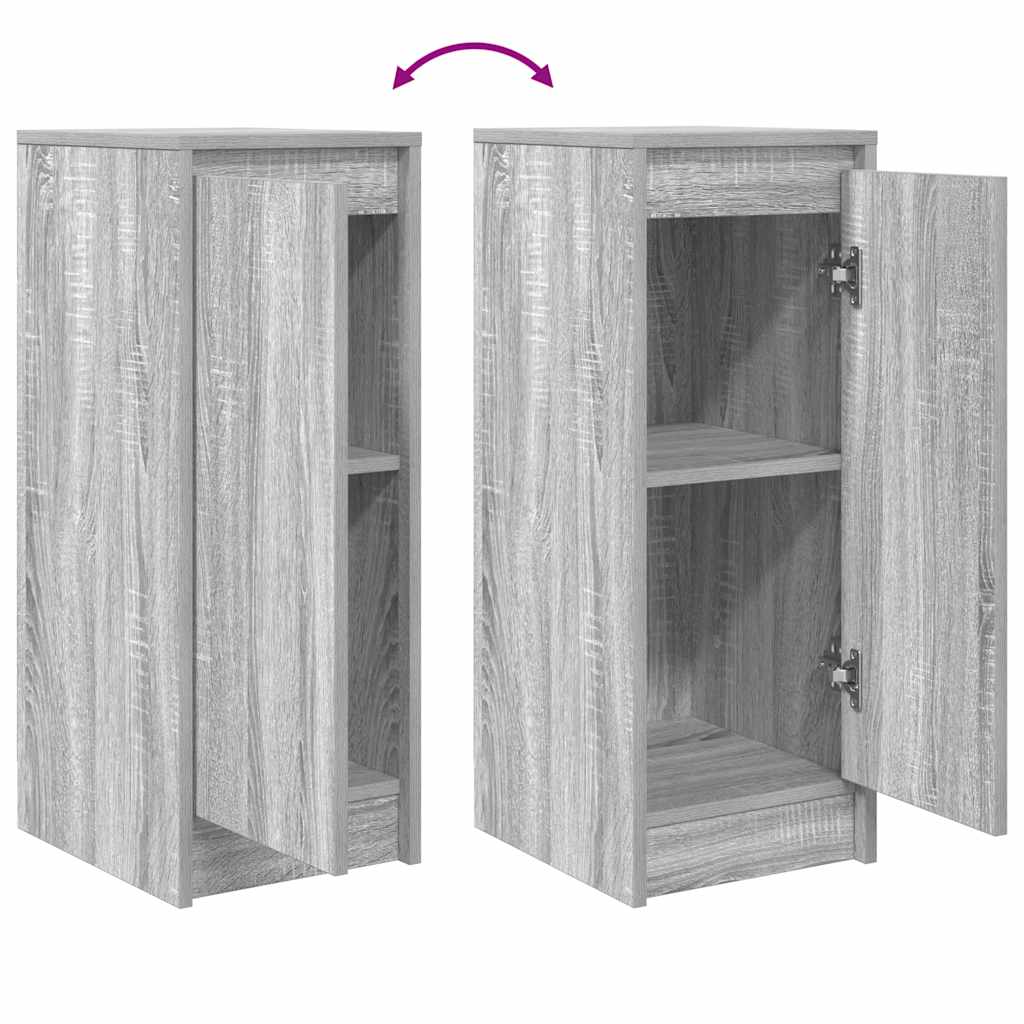 Buffet sonoma gris 29,5x34x76 cm bois d'ingénierie - XIOS