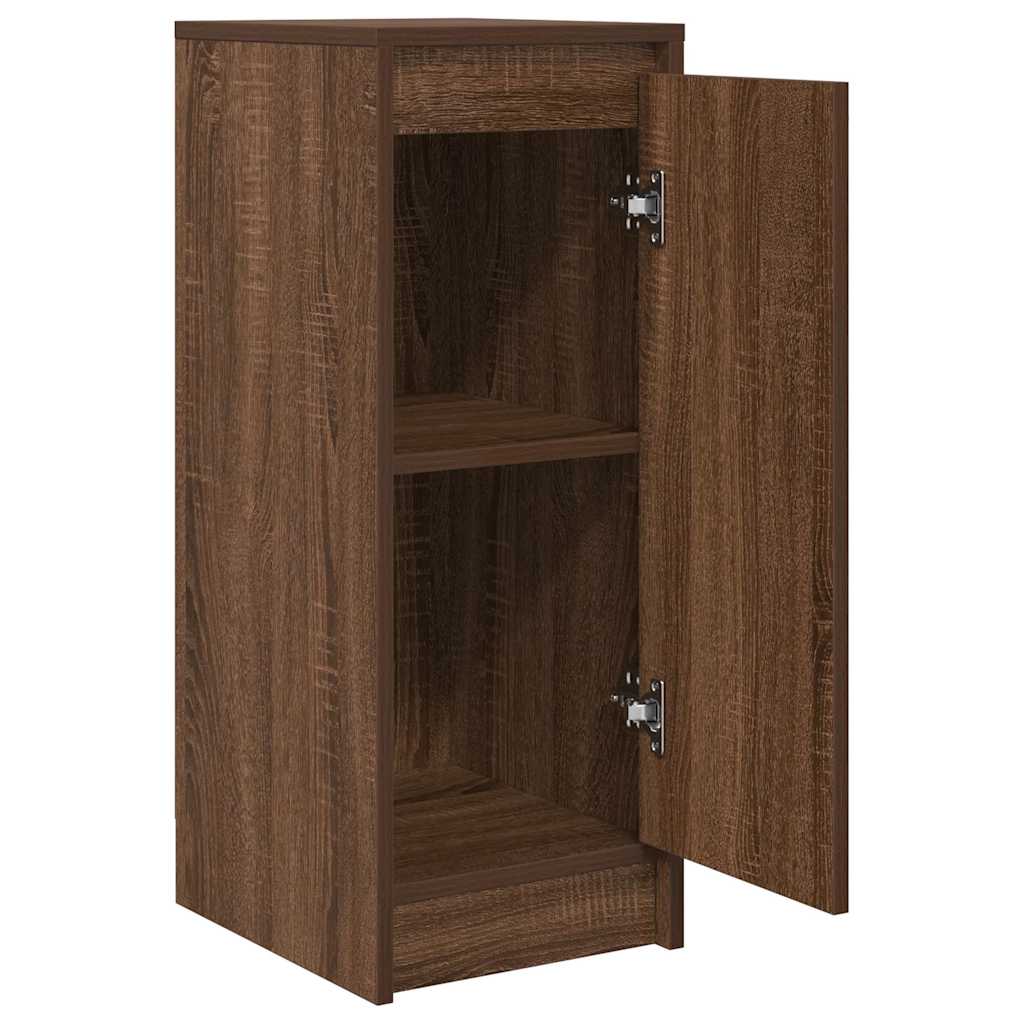 Buffet chêne marron 29,5x34x76 cm bois d'ingénierie - XIOS