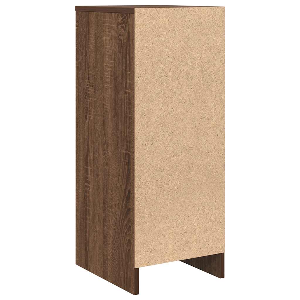 Buffet chêne marron 29,5x34x76 cm bois d'ingénierie - XIOS