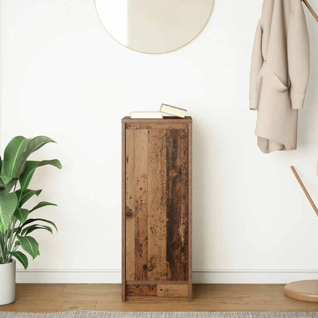 Buffet vieux bois 29,5x34x76 cm bois d'ingénierie - XIOS