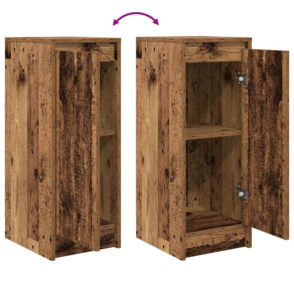 Buffet vieux bois 29,5x34x76 cm bois d'ingénierie - XIOS