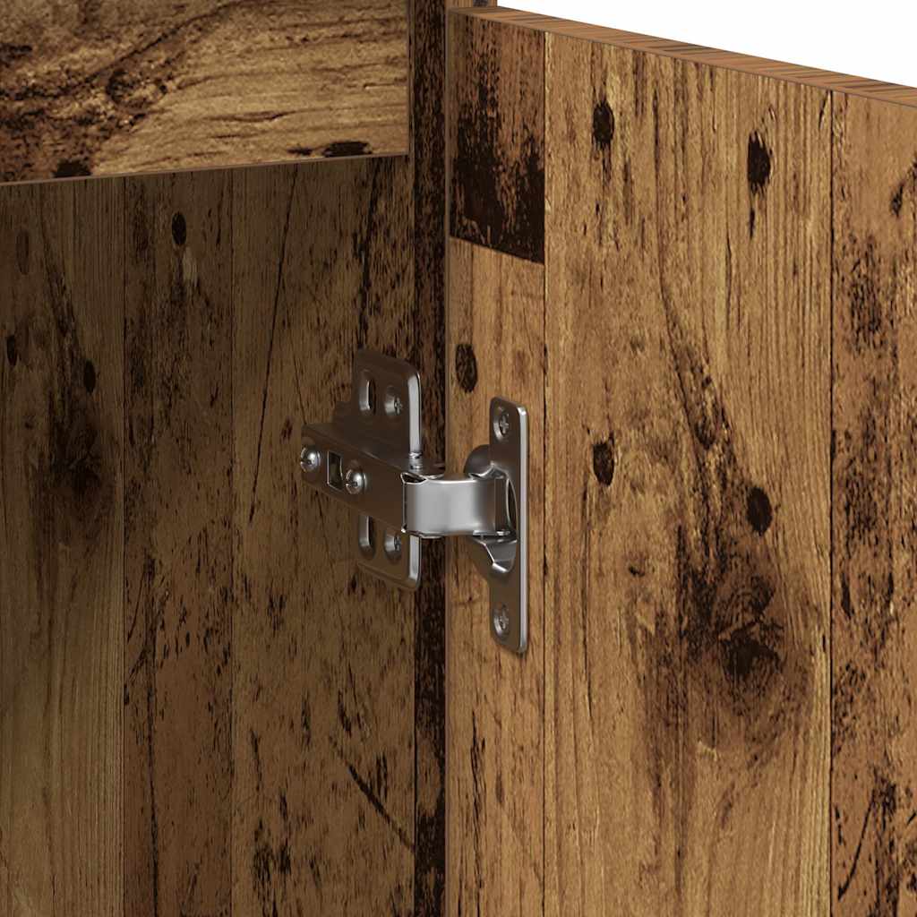 Buffet vieux bois 29,5x34x76 cm bois d'ingénierie - XIOS